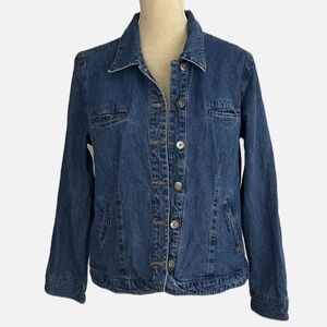 Northern Reflections Denim Jacket Size Large 
Blue Casual Spring Corduroy Cuffs